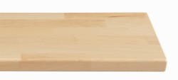 Massivholz-Treppenstufe, Buche stabverleimt A/B, gerade, ca. 45mm